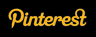 Pinterest black and gold logo