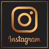 Instagram black and gold logo